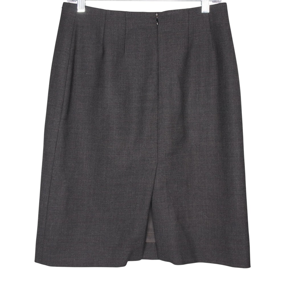 VTG Kenzo Paris Wool Blend Pencil Skirt Sz 40 EU 8 US Gray Classic Career Office